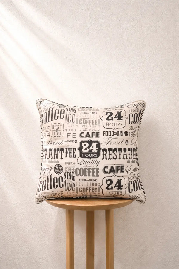 Cafe Tales Cushion Cover Aaraamya
