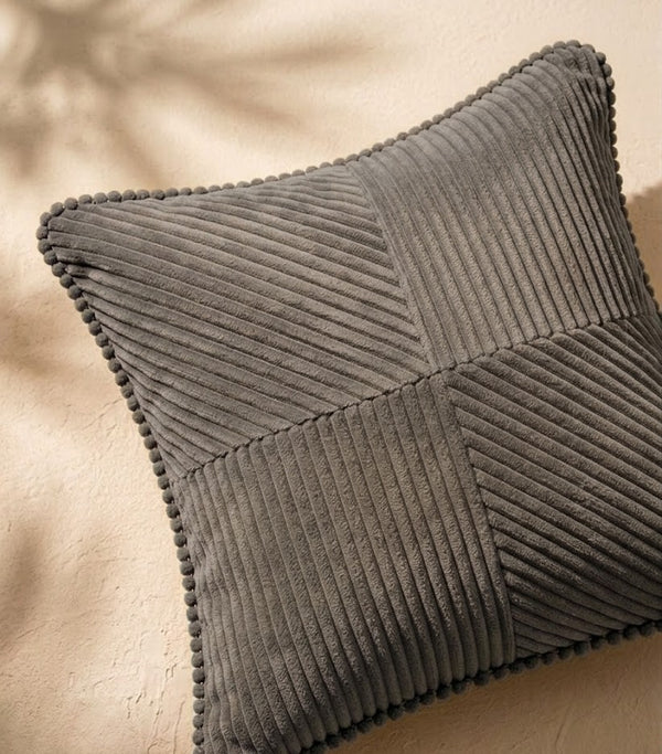 Cloud Gray Tiltline Cushion Cover