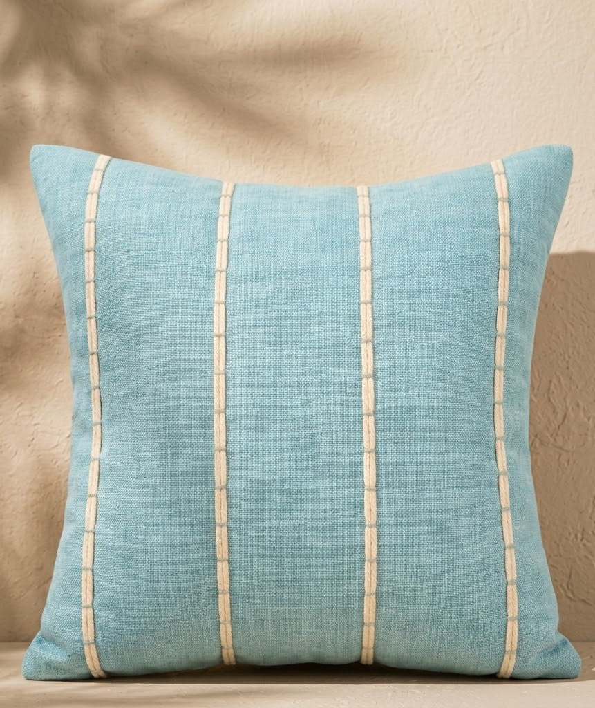 Air Blue Stitch Cushion Cover