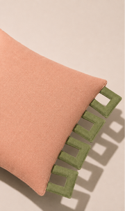 Apricot Frame Cushion Cover Aaraamya