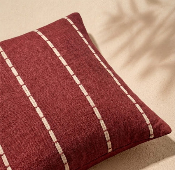 Bordeaux Stitch Cushion Cover