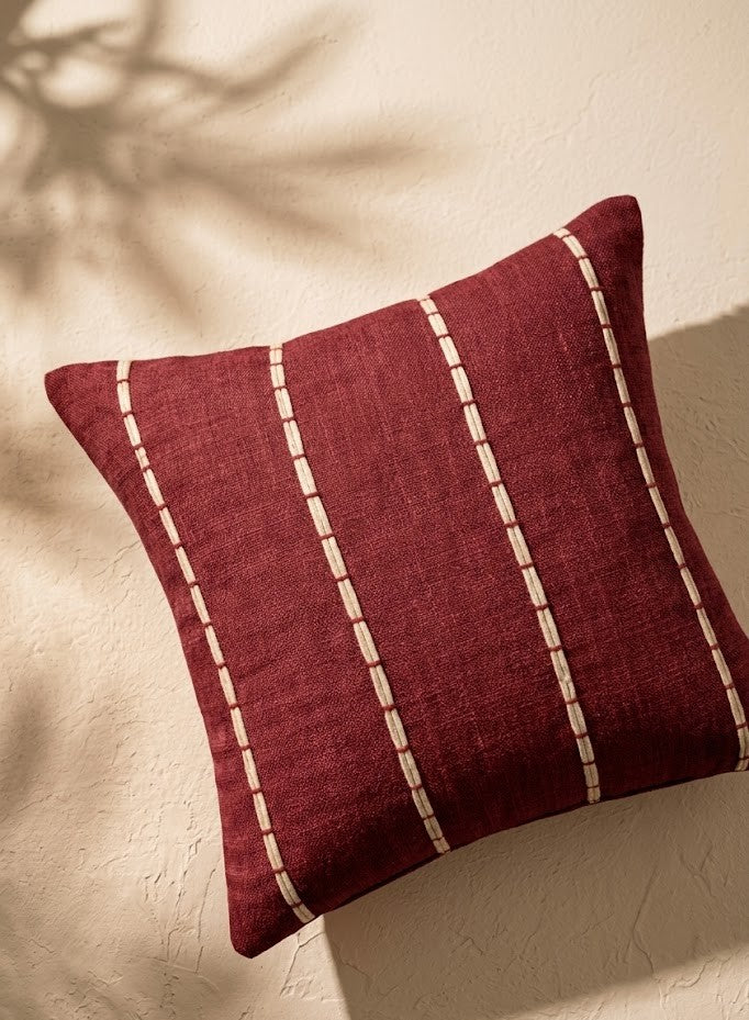 Bordeaux Stitch Cushion Cover