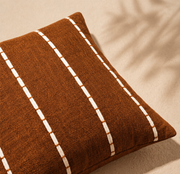 Burnt Caramel Stitch Cushion Cover