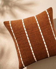 Burnt Caramel Stitch Cushion Cover
