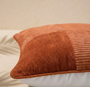 Burnt Terracotta Axis Grid Cushion Cover
