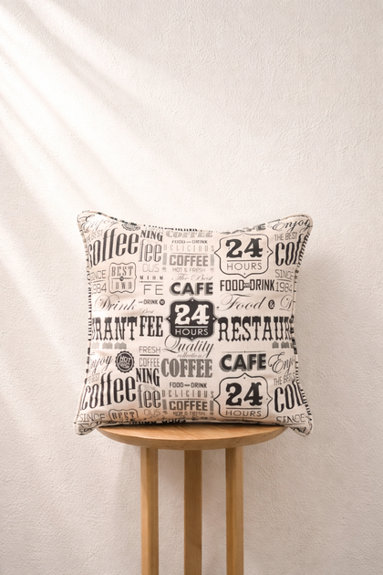 Cafe Tales Cushion Cover