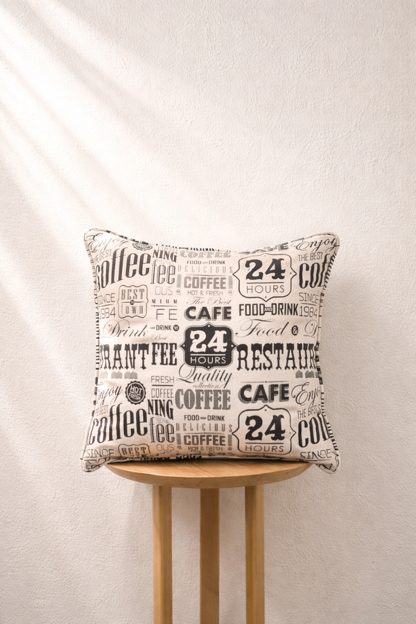 Cafe Tales Cushion Cover