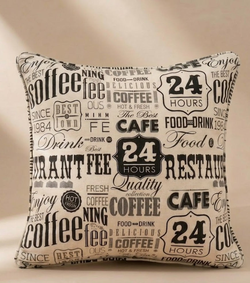 Cafe Tales Cushion Cover