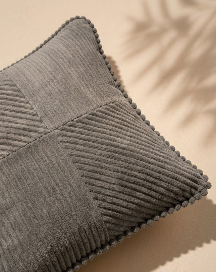 Cloud Gray Tiltline Cushion Cover