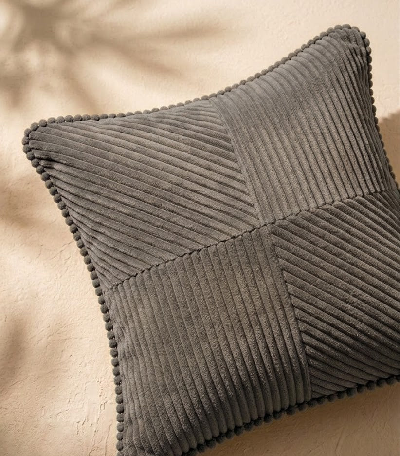Cloud Gray Tiltline Cushion Cover