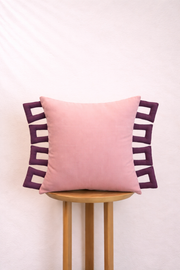 Dusty Rose Frame Cushion Cover Aaraamya