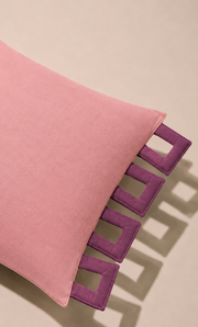 Dusty Rose Frame Cushion Cover Aaraamya