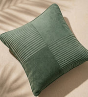 Gray Green Axis Grid Cushion Cover