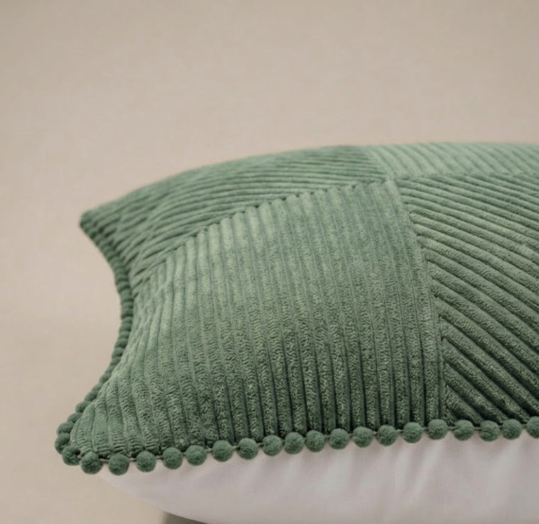 Gray Green Tiltline Cushion Cover