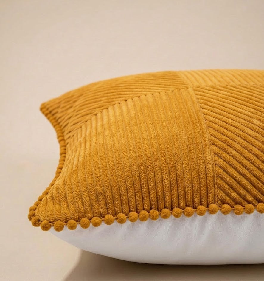 Harvest Gold Tiltline Cushion Cover