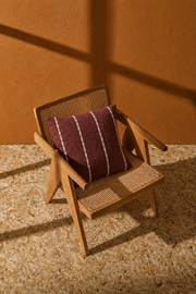 Bordeaux Stitch Cushion Cover Aaraamya