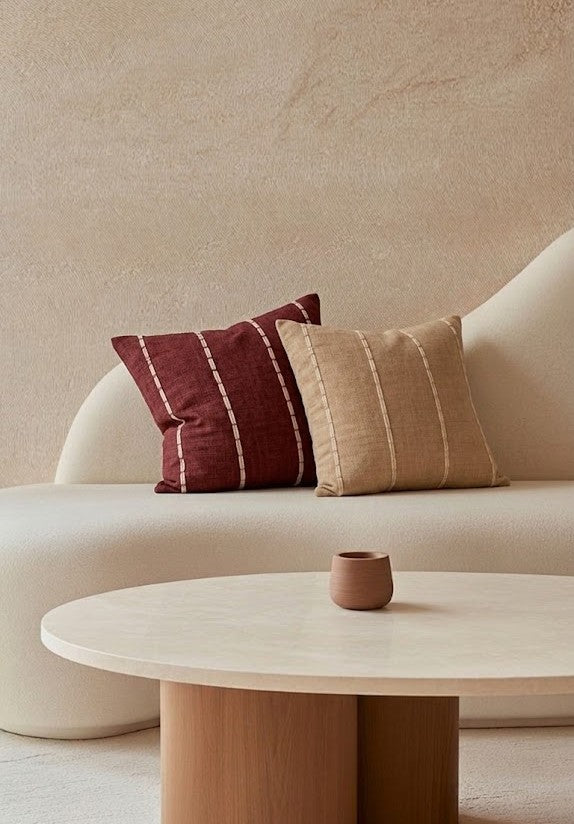 Sand Stitch Cushion Cover Aaraamya
