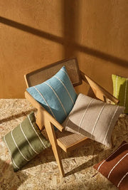 Air Blue Stitch Cushion Cover Aaraamya
