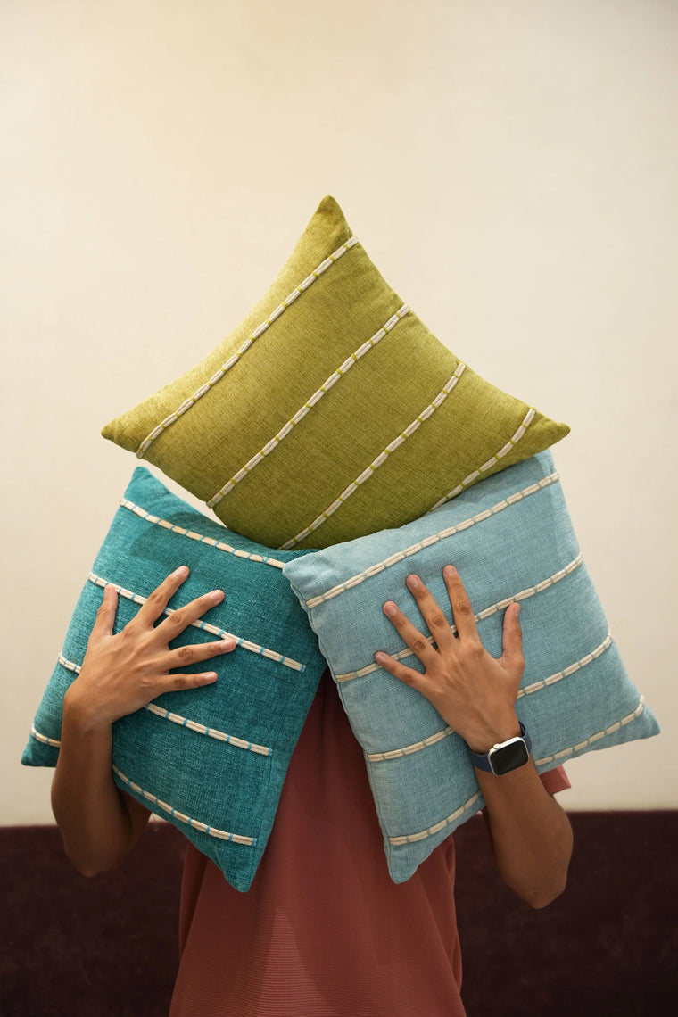 Lagoon Stitch Cushion Cover
