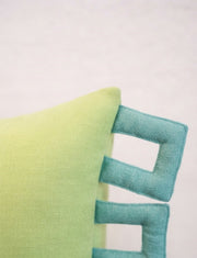 Lime Frame Cushion Cover Aaraamya