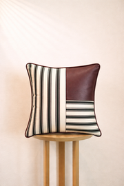 Linear Cushion Cover - Burgundy