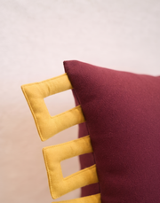 Merlot Frame Cushion Cover Aaraamya