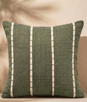 Moss Grey Stitch Cushion Cover