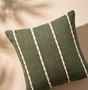 Moss Grey Stitch Cushion Cover