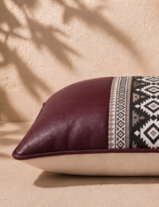 Nomad Band Cushion Cover - Burgundy