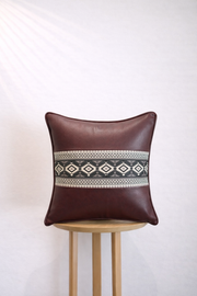 Nomad Band Cushion Cover - Burgundy