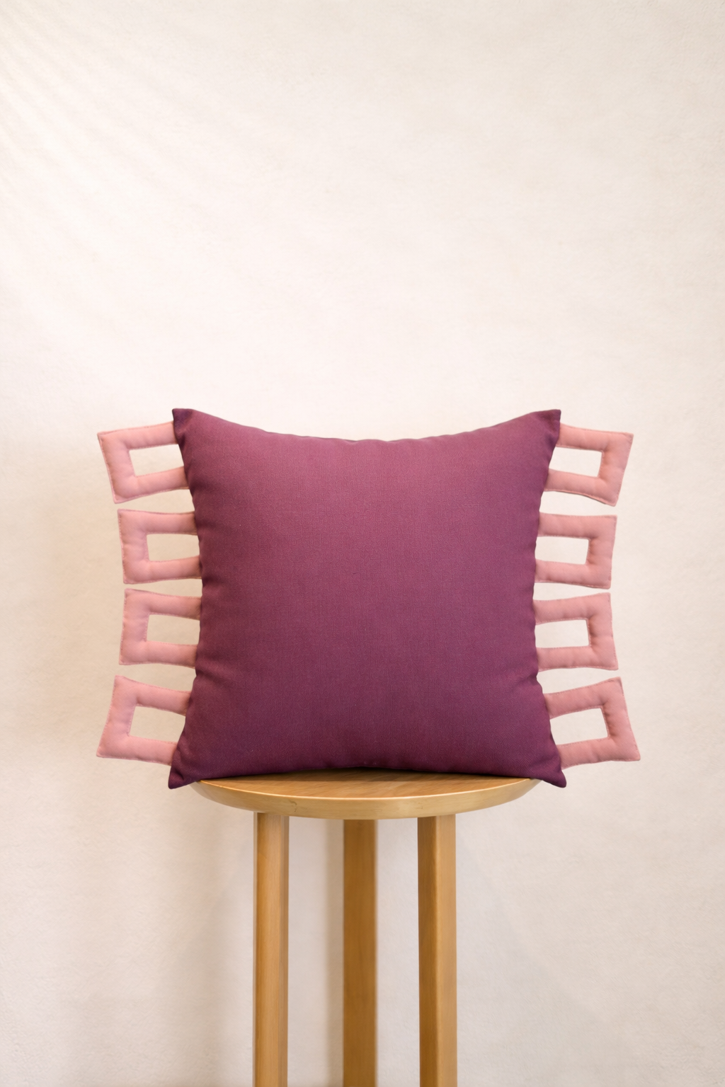 Plum Frame Cushion Cover Aaraamya