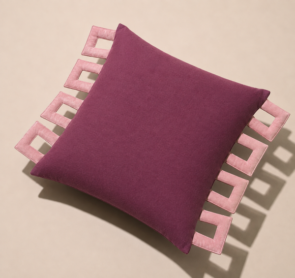 Plum Frame Cushion Cover Aaraamya