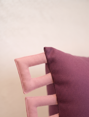 Plum Frame Cushion Cover Aaraamya