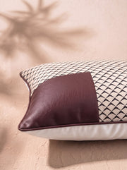 Trigrid Cushion Cover - Burgundy