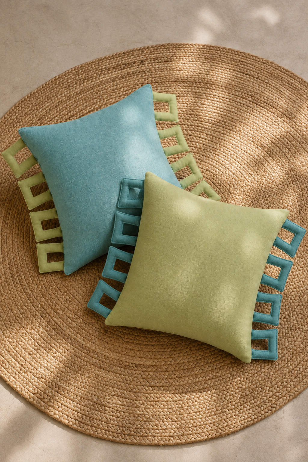 Lime Frame Cushion Cover