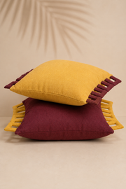 Saffron Frame Cushion Cover